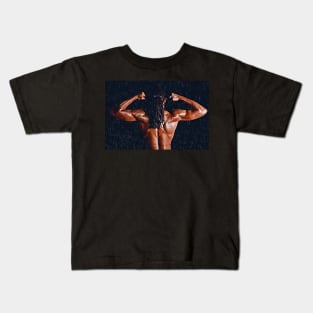 Masculine Melanin (Black Bodybuilder) Kids T-Shirt